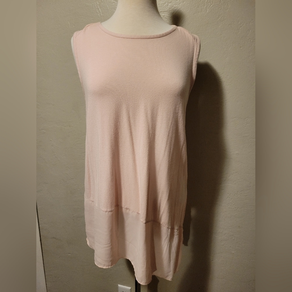 Vince Camuto Pink Sleeveless Tank Top‎ | Flowy Tunic Style | Size L